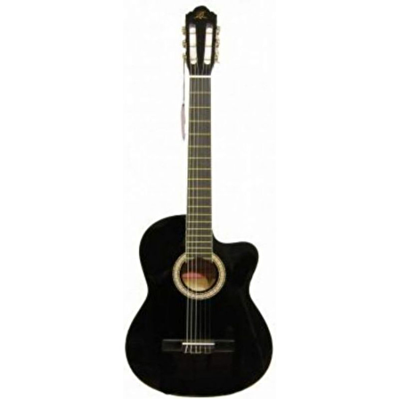 Barcelona LC 3900 CEQ BK Elektro Klasik Gitar