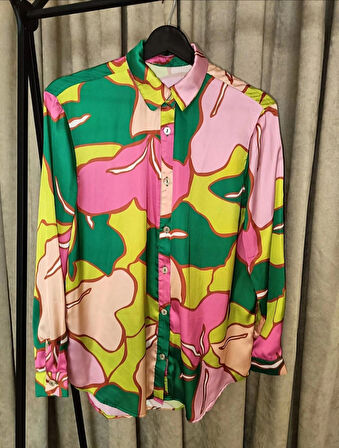 RENKLİ SATEN GÖMLEK