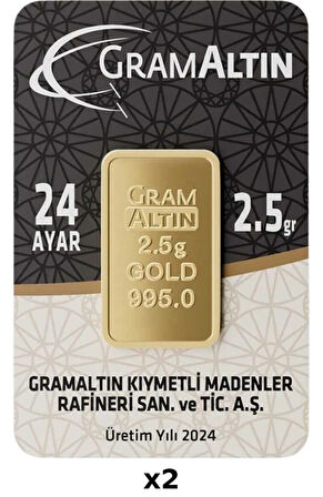 IAR 24 Ayar 5 Gram Külçe Altın