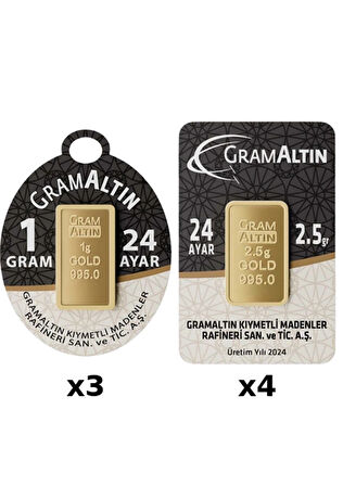 IAR 24 Ayar 13 Gram Külçe Altın