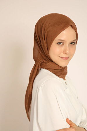 Flamlı Pamuklu Düz Renk Soft Eşarp – Terletmeyen, Kaymaz, Mevsimlik Rahat Kullanım