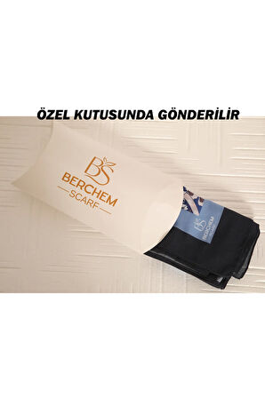 Buz Mavisi Etnik Desenli Şal – Zarif ve Ferah Stil Dokunuşu