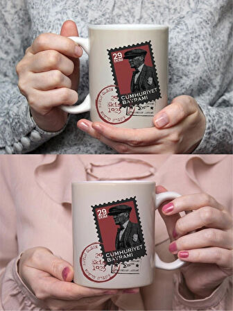 Atatürk Baskılı Kupa Bardak – Mustafa Kemal Atatürk Temalı Seramik Hediyelik