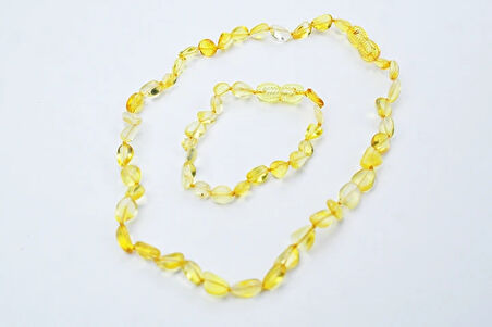 Bal Gözesi Damla Kehribar Bebek Diş Seti