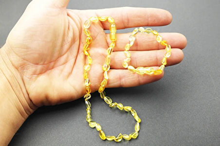 Bal Gözesi Damla Kehribar Bebek Diş Seti