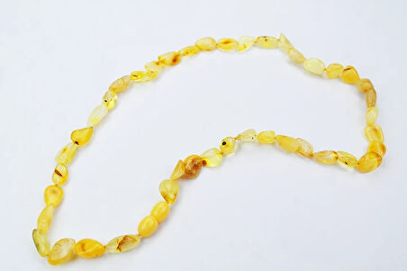 Şifa Doğal Kesim Damla Kehribar Yetişkin Kolye