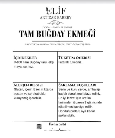 EKŞİ MAYALI TAM BUĞDAY EKMEĞİ 