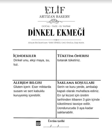 EKŞİ MAYALI DİNKEL EKMEĞİ
