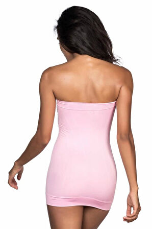 Pembe Emay 5005 Soft Desenli Straplez Atlet