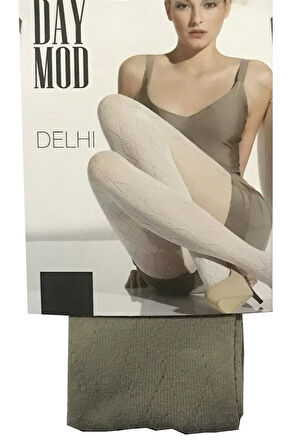 Daymod Kadın Delhi File Desenli Külotlu Çorap