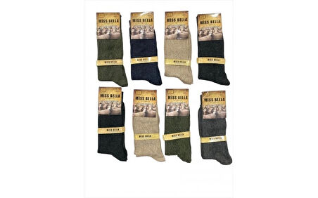 Miss Bella Lamswool Kışlık Erkek  Çorap 8 Adet