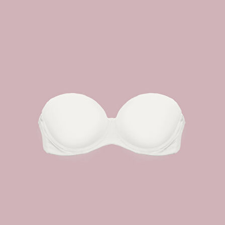 1590 Çift Dolgulu İki Beden Büyüten Straplez Sütyen