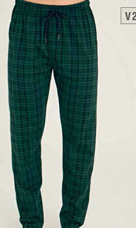 Tek Alt Kareli Desen Pantalon Kly 306