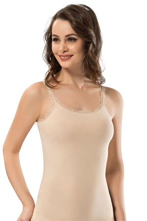 Erdem Kadın Dantel Askılı Kaskorse Atlet 2116