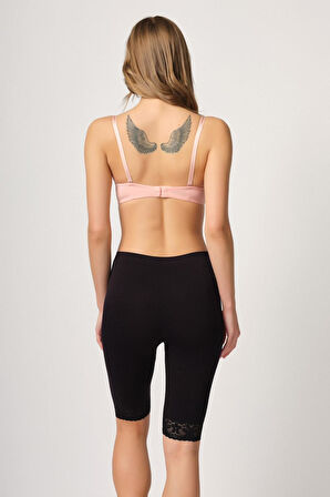 Siyah Mı Emay 3004 Soft Uzun Paça Dantel Boxer