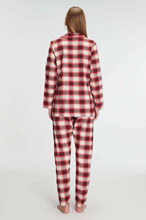 Anıl Pamuklu Uzun Kol Gömlek Ve Pantolon Takım