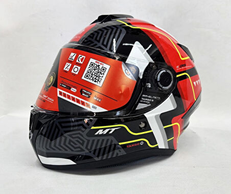 MT Targo S Brik C5 Şeffaf Vizörlü Kapalı Kask Parlak Renk V-14b S