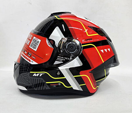MT Targo S Brik C5 Şeffaf Vizörlü Kapalı Kask Parlak Renk V-14b S