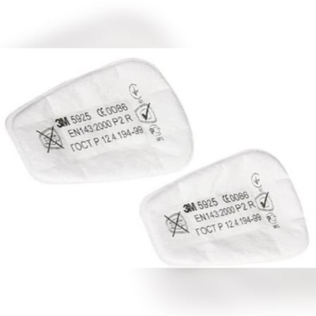 3M 5925 P2 Toz ve Sis Filtre Pedi - 2 Çift (4 Adet)