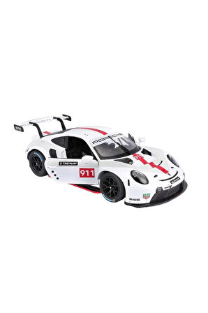 Bburago 18-28013 Porsche 911 RSR GT (2020) 1:24 Scale Model Car, White