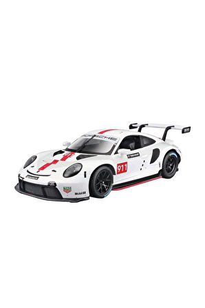Bburago 18-28013 Porsche 911 RSR GT (2020) 1:24 Scale Model Car, White