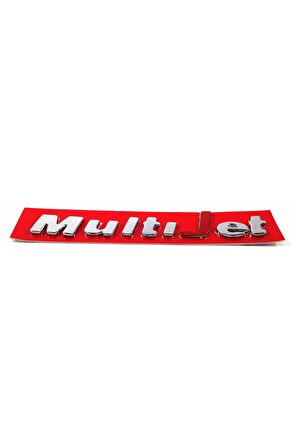 FIAT Stilo MultiJet Bagaj Yazısı Kırmızı 2003-2007 106mm-13mm