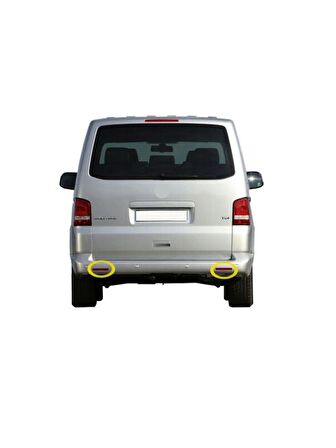 VW Caravelle Tampon Reflektörü Sağ Sol Takım 2003-2015 7E0945106