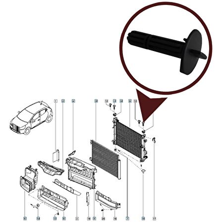 RENAULT Clio 4 Radyatör Pimi 2012-2019 1 Adet 397889173R