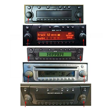 MERCEDES Becker CD Radio Için Radyo Düğmesi 1 Adet