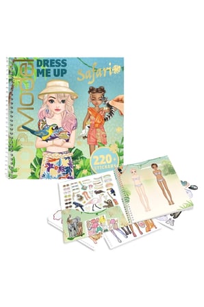 Depesche TOPModel Dress Me Up Safari Moda Tasarım Sticker Kitabı 220+ Sticker