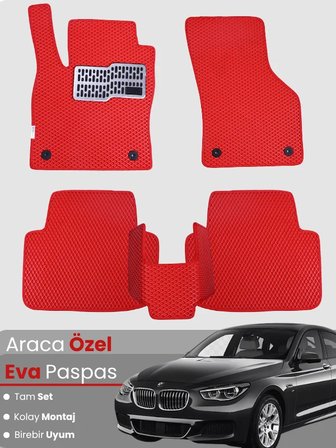 BMW 5 SERİSİ F10 SEDAN (2010-2017) Uyumlu EVA Paspas Tam Set–Araca Özel,Su Geçirmez 2625