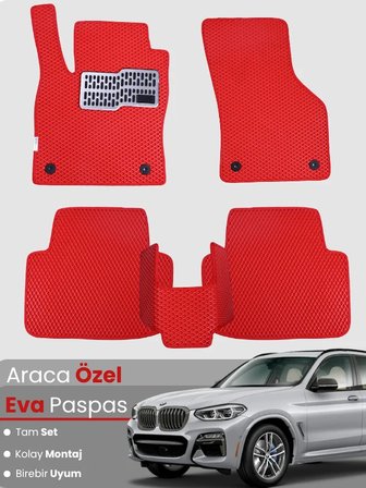 BMW X3 G01 (2017-2024) Uyumlu EVA Paspas Tam Set–Araca Özel,Su Geçirmez,Hızlı ve Kolay Montaj 2841