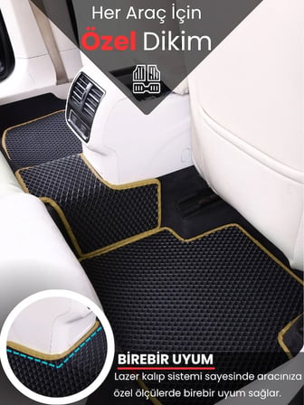 CHEVROLET CAPTİVA (2011-2015) Uyumlu EVA Paspas Tam Set–Araca Özel,Su Geçirmez,Kolay Montaj 3042