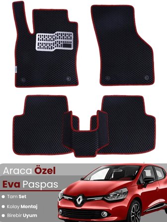 Renault Clio 4 Hatchback (2012-2019) Uyumlu EVA Paspas Tam Set – Birebir Uyum,Araca Özel Tasarım 1333