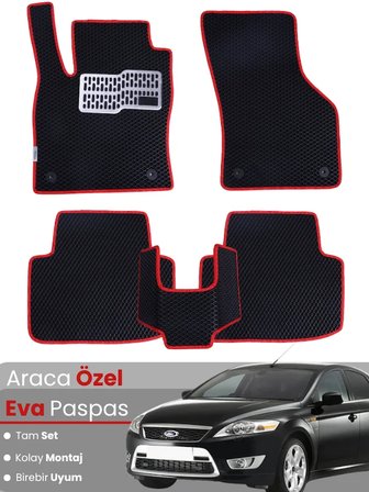 FORD MONDEO (2007-2014) Uyumlu EVA Paspas Tam Set–Araca Özel,Su Geçirmez,Kolay Montaj 4576