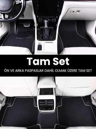 HONDA JAZZ HATCHBACK (2012-2014) Uyumlu EVA Paspas Tam Set–Araca Özel,Kolay Montaj 4971