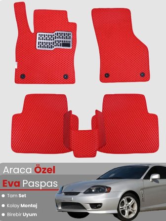 HYUNDAİ COUPE (2001-2009) Uyumlu EVA Paspas Tam Set–Araca Özel,Kolay Montaj,Su Geçirmez 5055