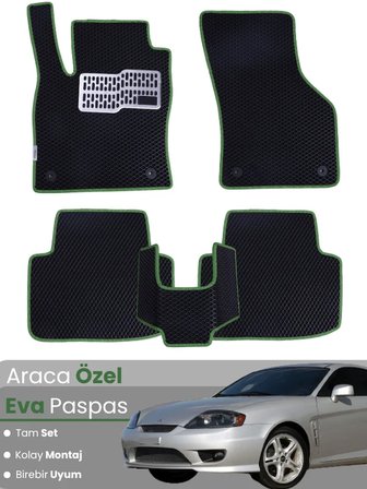 HYUNDAİ COUPE (2001-2009) Uyumlu EVA Paspas Tam Set–Araca Özel,Kolay Montaj,Su Geçirmez 5067