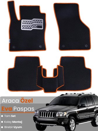 JEEP GRAND CHEROKEE (1999-2005) Uyumlu EVA Paspas Tam Set–Araca Özel,Kolay Montaj,Su Geçirmez 5624