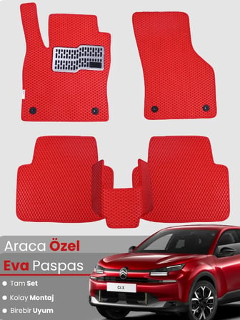 Citroen C4X  Benzinli (2023-2025) Uyumlu EVA Paspas Tam Set–Araca Özel,Su Geçirmez,Hızlı Montaj 1635