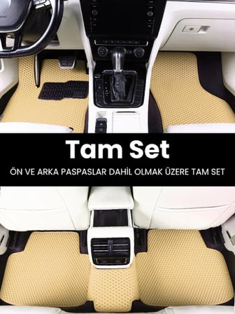 Volkswagen Polo (2017-2025) Uyumlu EVA Paspas Tam Set–Araca Özel,Su Geçirmez,Hızlı ve Kolay Montaj 1883