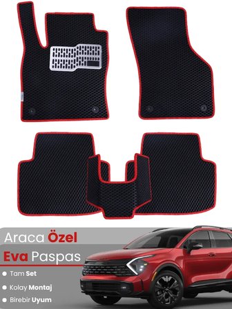 KİA SPORTAGE HYBRİD (2021-2025) Uyumlu EVA Paspas Tam Set–Araca Özel,Kolay Montaj,Su Geçirmez 2091