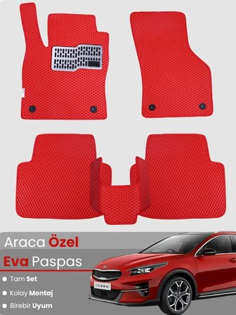 KİA XCEED (2019-2025) Uyumlu EVA Paspas Tam Set–Araca Özel,Kolay Montaj,Su Geçirmez 2138
