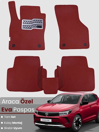 OPEL GRANDLAND (2024-2025) Uyumlu EVA Paspas Tam Set–Araca Özel,Kolay Montaj,Oto Paspas 2693