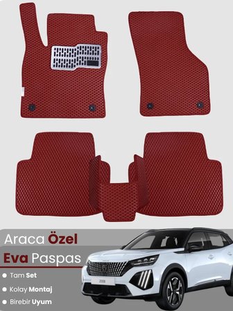 PEUGEOT 2008 (2020-2025) Uyumlu EVA Paspas Tam Set–Araca Özel,Oto Paspas,Kolay Montaj 3143