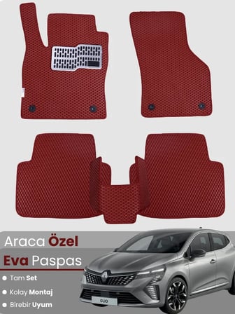 RENAULT CLİO 5 (2020-2025) Uyumlu EVA Paspas Tam Set–Oto Paspas,Araca Özel 3575