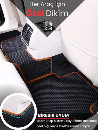 RENAULT MEGANE 4 HATCHBACK (2016-2025) Uyumlu EVA Paspas Tam Set–Oto Paspas,Araca Özel 3804