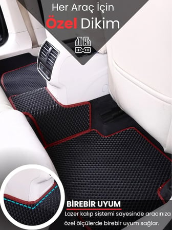 ROVER 75 (1999-2005) Uyumlu EVA Paspas Tam Set–Oto Paspas,Araca Özel,Kolay Montaj 3996