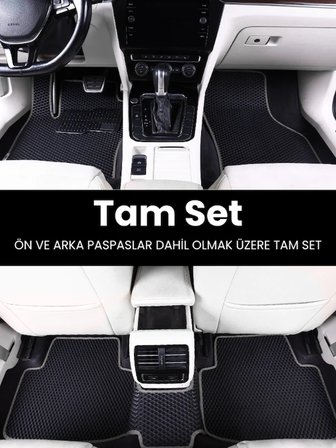 SEAT IBİZA (2017-2025) Uyumlu EVA Paspas Tam Set–Oto Paspas,Araca Özel,Kolay Montaj 4106