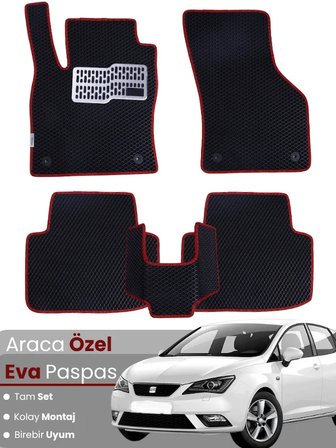 SEAT IBİZA STATİON WAGON (2008-2017) Uyumlu EVA Paspas Tam Set–Oto Paspas,Araca Özel,Kolay Montaj 4122